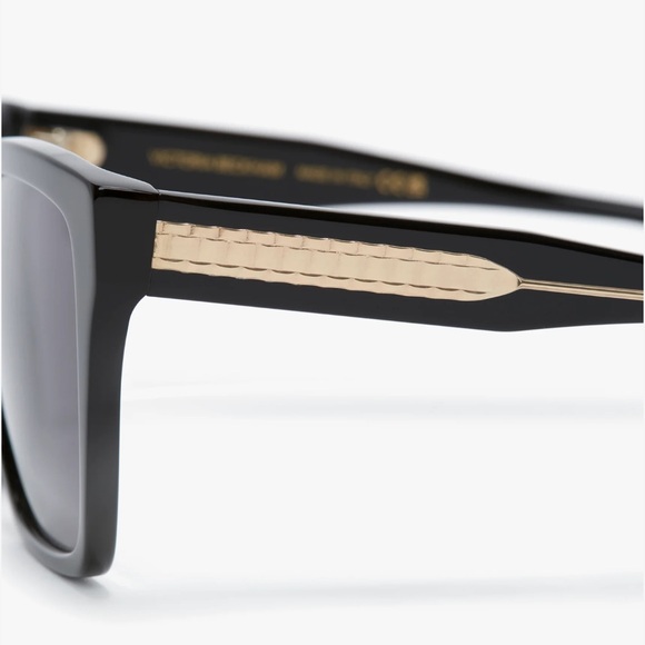 VICTORIA BECKHAM NEW Soft Square Frame Sunglasses In Black VB72S - Picture 4 of 7